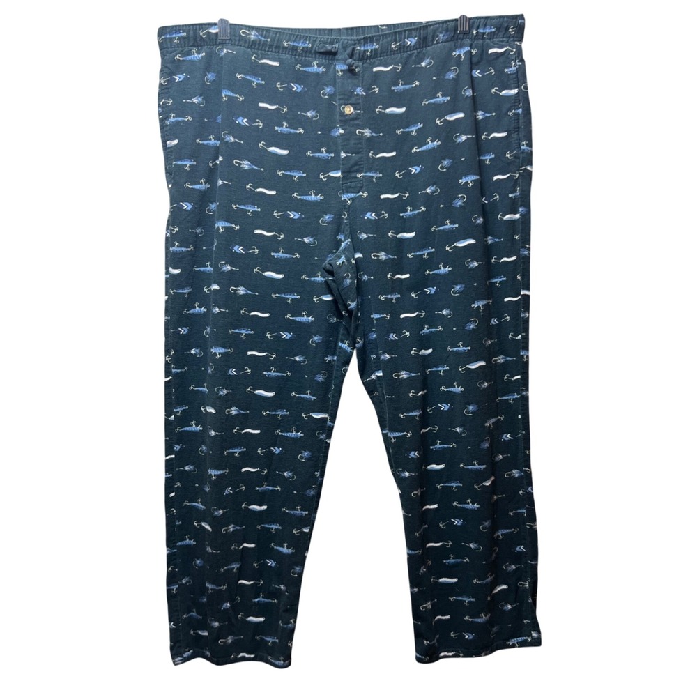 St. John's Bay Lounge‎ Pants Fishing Lures Print Cotton Blend Pajama Large